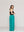 Pantalón Mujer Perla Palazzo Tipo Satín Verde Esmeralda Lineatre