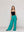 Pantalón Mujer Perla Palazzo Tipo Satín Verde Esmeralda Lineatre