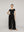 Pantalón Mujer Perla Palazzo Tipo Satín Negro Lineatre