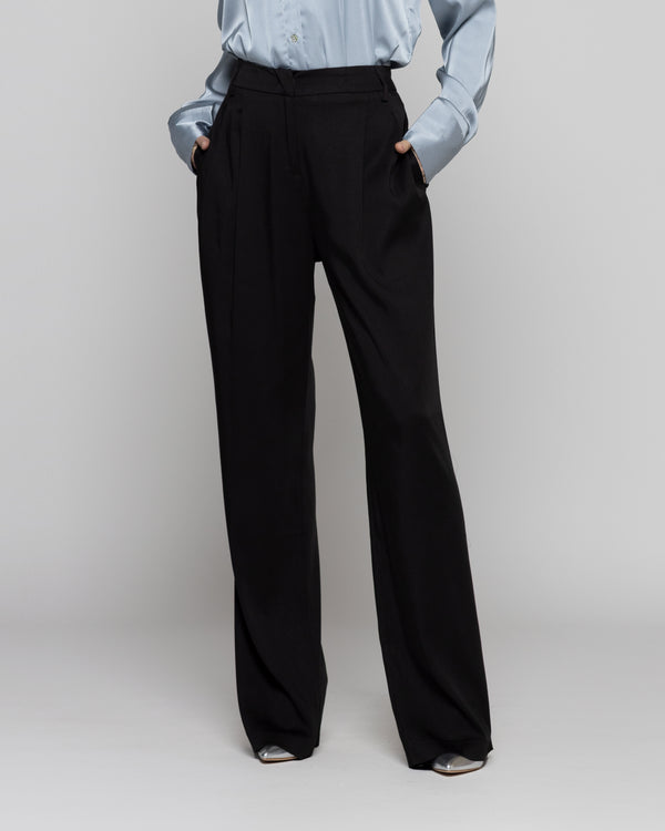 Pantalón Mujer Clarissa Sastrero Semiformal Negro Lineatre