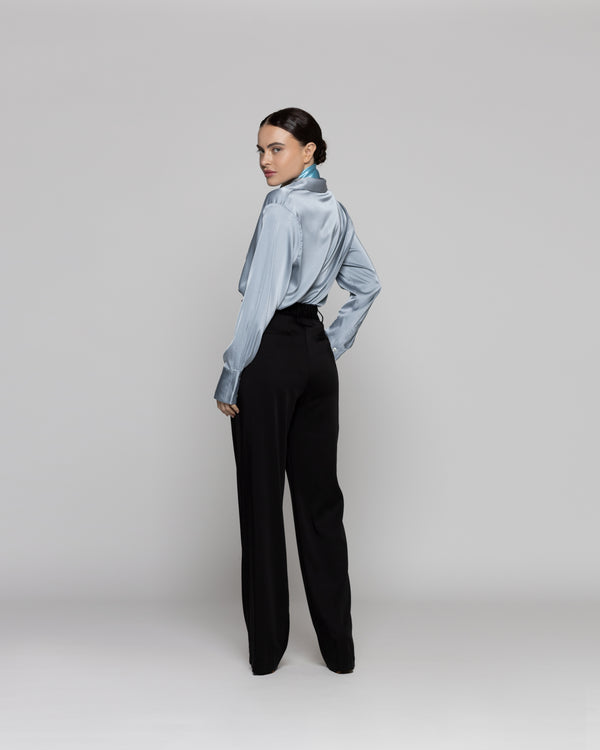 Pantalón Mujer Clarissa Sastrero Semiformal Negro Lineatre