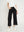 Pantalón Mujer Monica Largo Tiro Alto Negro Lineatre
