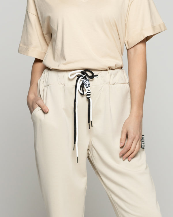 Pantalón Mujer Pastora Buzo Beige Lineatre