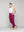 Pantalón Mujer Belén Lino Morado Oscuro Lineatre