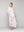 Pantalón Mujer Biancarosa Elegante Con Estampado De Flores Blanco  Lineatre