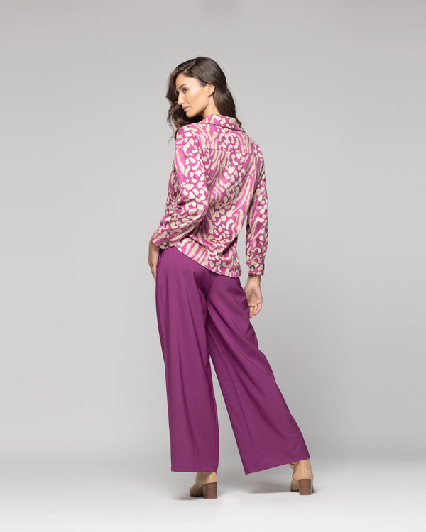 Pantalón Mujer Laia Morado Lineatre