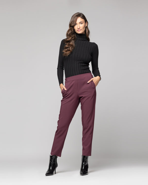 Pantalón Mujer  Svetlana Rojo Oscuro Lineatre