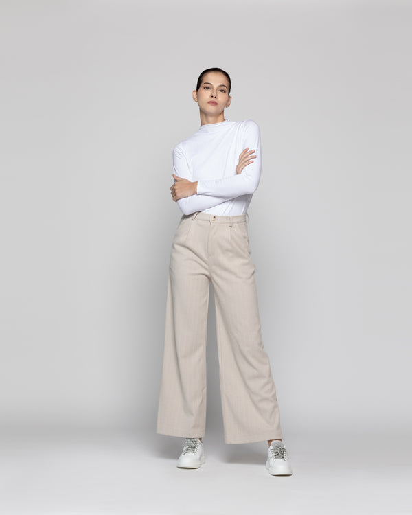 Pantalón Mujer Isabella Beige Lineatre