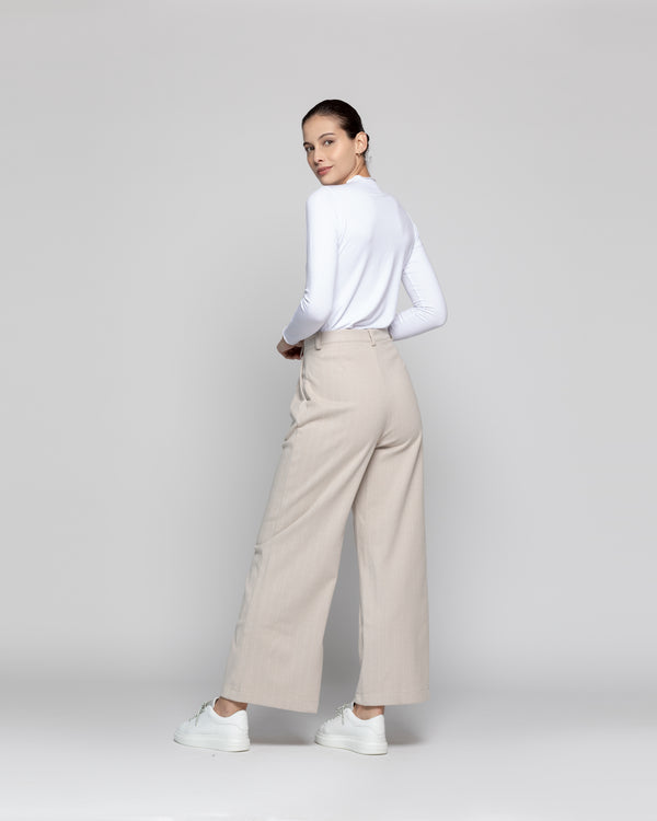 Pantalón Mujer Isabella Beige Lineatre