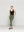 Pantalón Mujer Petra Pitillo Con Cinturón Verde Militar Lineatre
