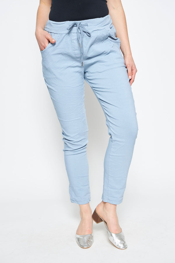 PANTALON VITA CELESTE