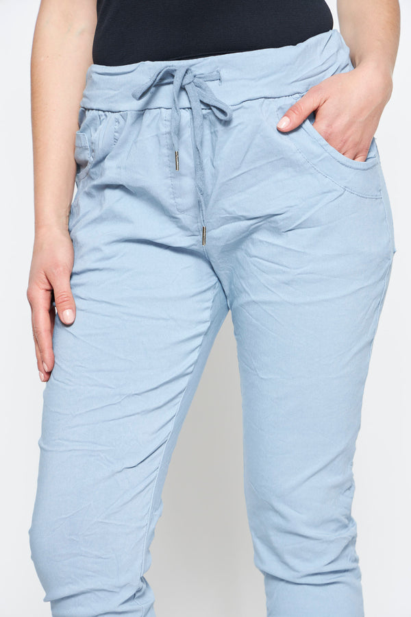 PANTALON VITA CELESTE