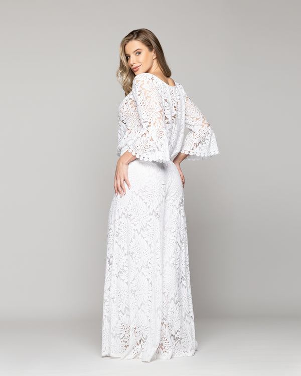 Pantalón Mujer Benedetta De Corte Palazzo Blanco Lineatre