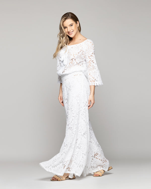 Pantalón Mujer Benedetta De Corte Palazzo Blanco Lineatre