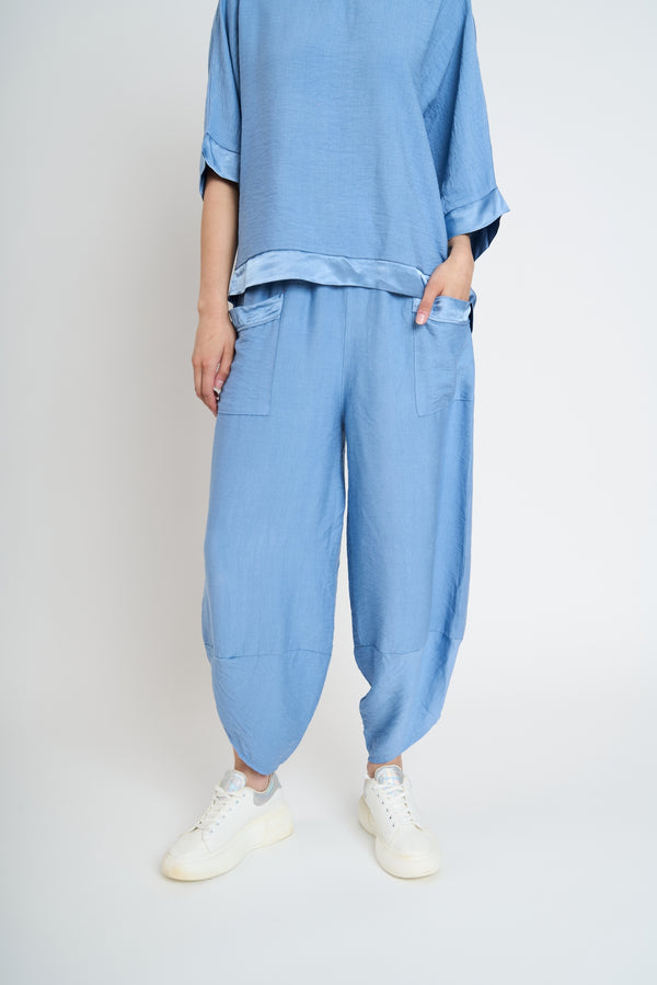 Pantalón Mujer Paz Largo Tiro Alto Jeans Lineatre