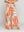 Pantalón Mujer Pía Palazzo Plisado Estampado Naranja Lineatre