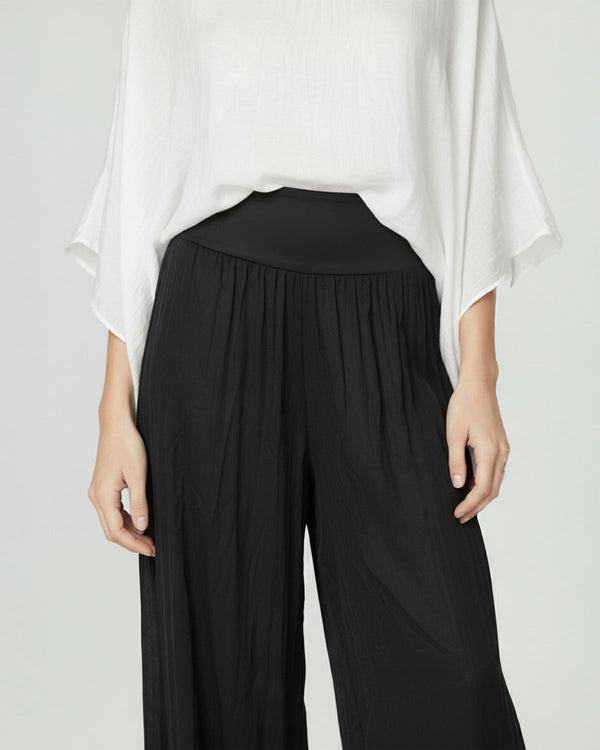 Pantalón Mujer Palmira Relaxed fit Negro Lineatre
