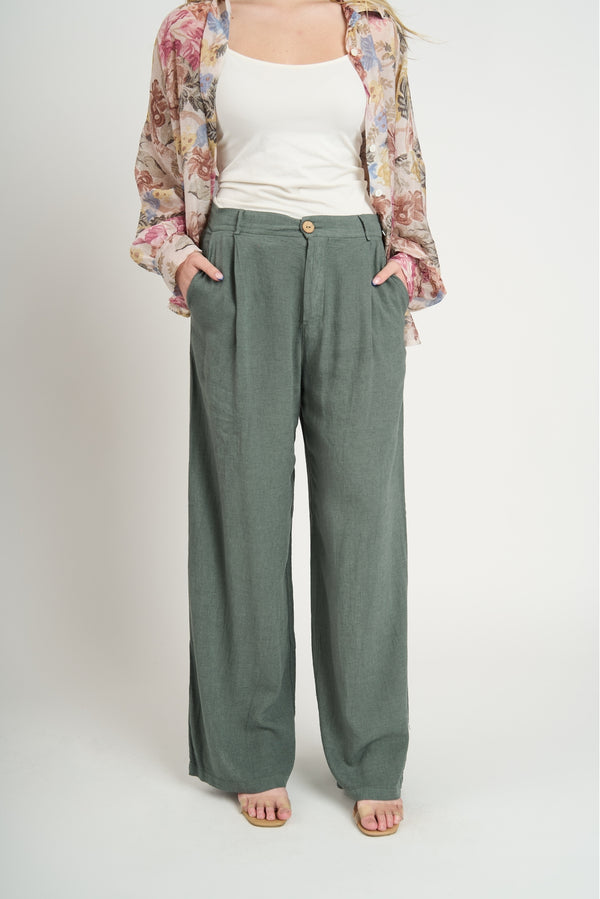 Pantalón Mujer Anna Militar Lineatre