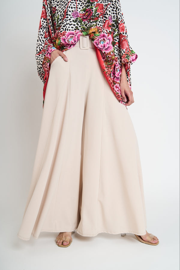 Pantalón Mujer Mara Beige Lineatre