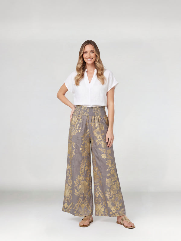 Pantalón Mujer Fiorella Gris Lineatré