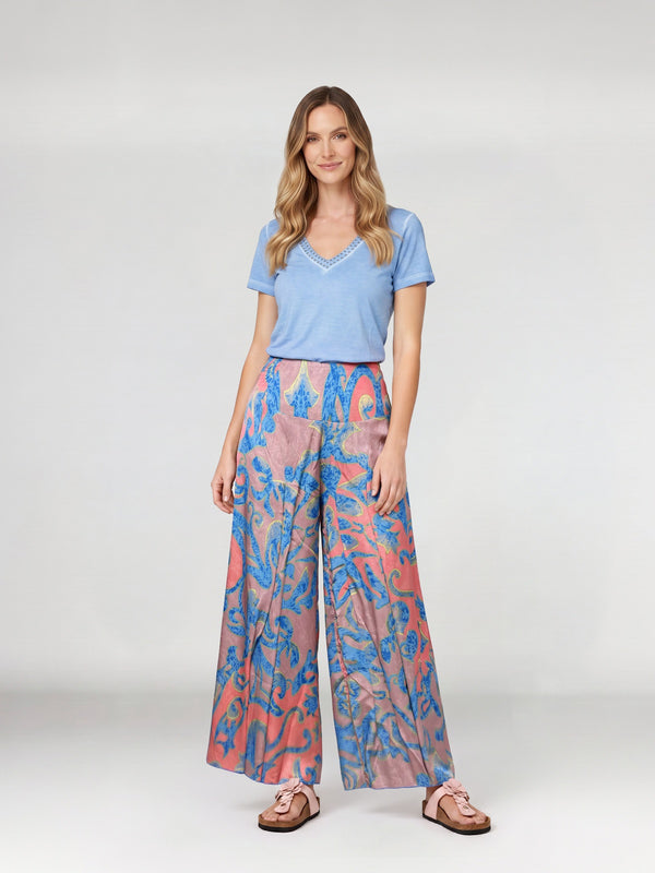 Pantalón Mujer Giuliana Rosa Lineatré