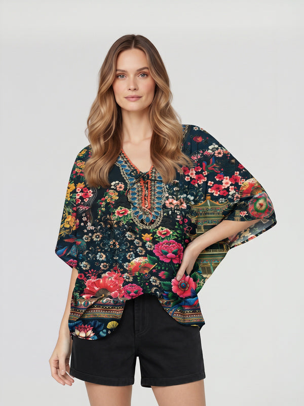 Túnica Mujer Michela Negro Lineatré
