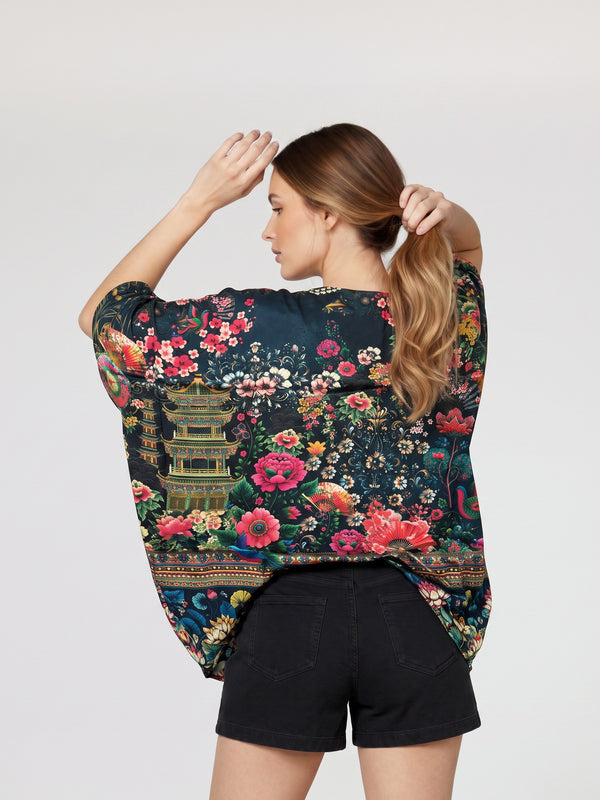 Túnica Mujer Michela Negro Lineatré