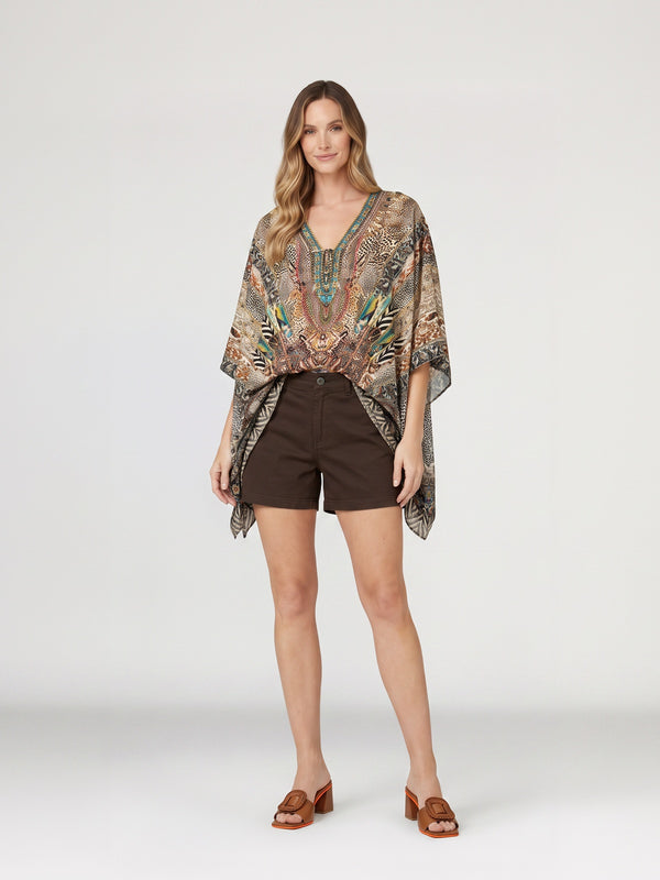 Túnica Mujer Graziella Camel Lineatré
