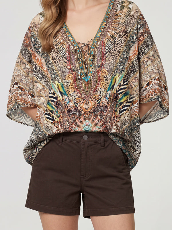 Túnica Mujer Graziella Camel Lineatré