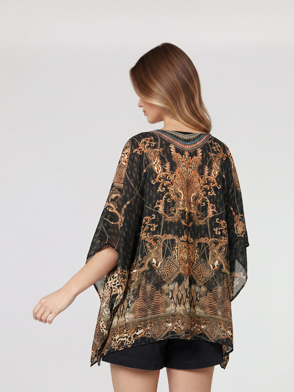 Túnica Mujer Graziella Negro Lineatré