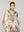 Túnica Mujer Tipo Kaftan Qamira Estampado Aves Y Flores Crudo Lineatre