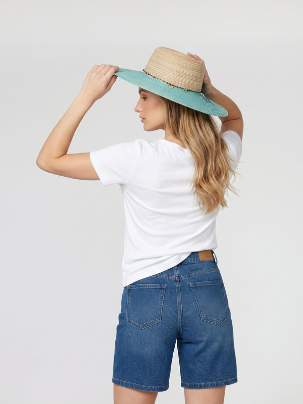 Sombrero Mujer Gina Turquesa Lineatré