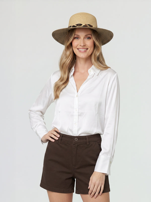 Sombrero Mujer Sabrina Natural Lineatré