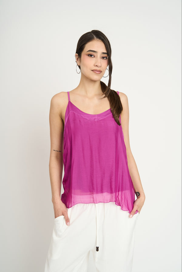 Top Mujer Amalia Magenta Lineatre
