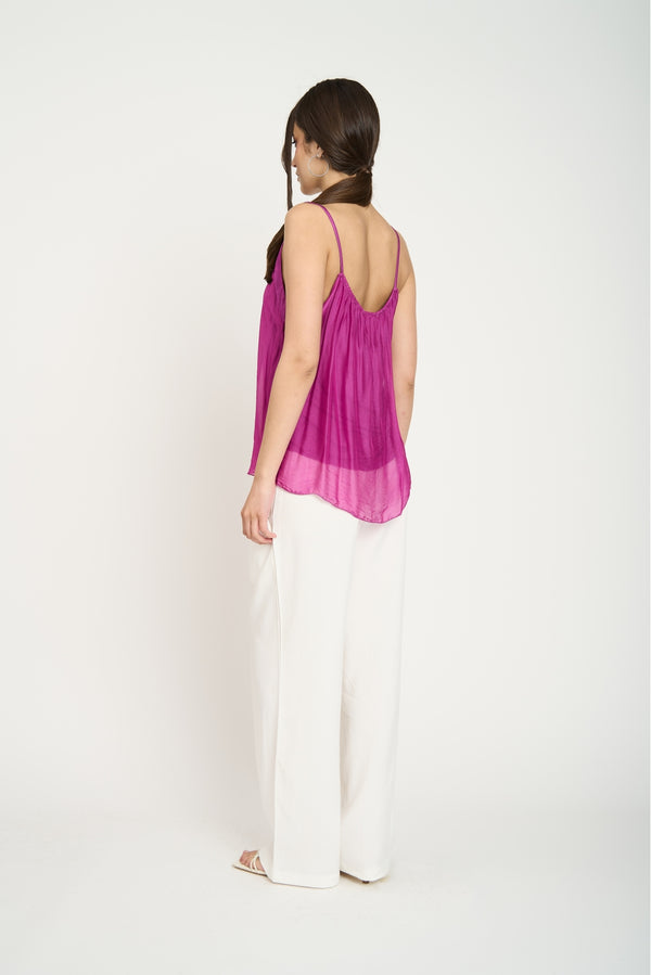 Top Mujer Amalia Magenta Lineatre