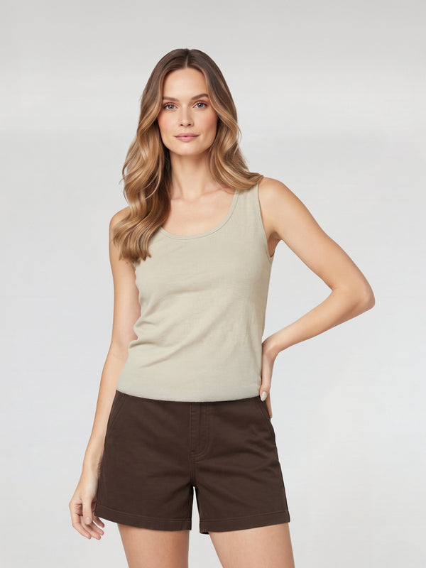 Top Mujer Mariana Beige Lineatré