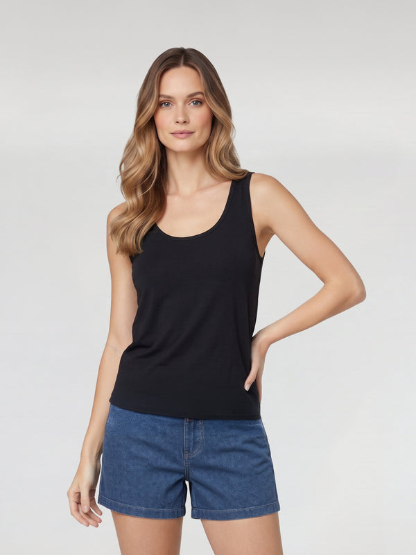Top Mujer Mariana Negro Lineatré