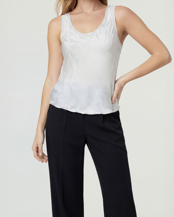 Top Mujer Nerina Regular fit Escote redondo Blanco Lineatre