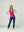 Top Mujer Giovanna Slim fit Cuello en U Tirantes Fucsia Lineatre