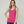 Top Mujer Giovanna Slim fit Cuello en U Tirantes Fucsia Lineatre