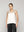 Top Mujer Tatiana Satinado Escote V Blanco Crudo Lineatre