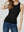 Top Mujer Mirella Slim fit Cuello redondo Negro Lineatre