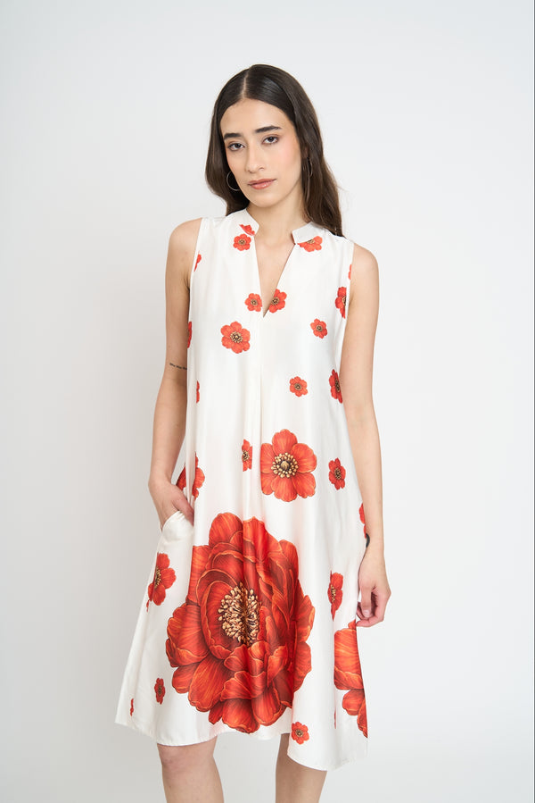 Vestido Mujer Marina Blanco Lineatre