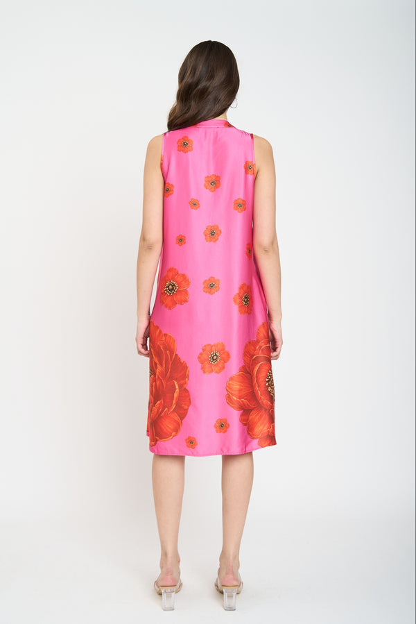 Vestido Mujer Marina Magenta Lineatre