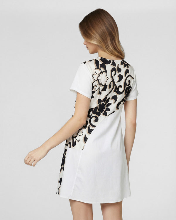 Vestido Mujer Orsola Medio Cuello redondo cierre Sin Blanco Lineatre