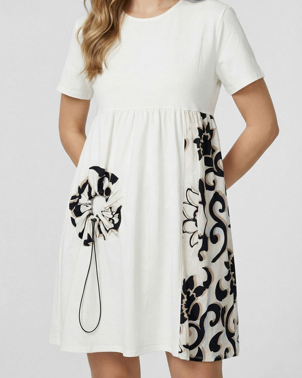 Vestido Mujer Orsola Medio Cuello redondo cierre Sin Blanco Lineatre