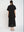 Vestido Mujer Flor Escote en V Negro Lineatre