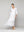 Vestido Mujer Largo Valentina Con Adornos De Encaje Blanco Lineatre