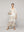 Vestido Mujer Largo Valentina Con Adornos De Encaje Beige Lineatre