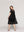 Vestido Mujer Viola Largo Midi Y Manga Corta Con Encaje Negro Lineatre